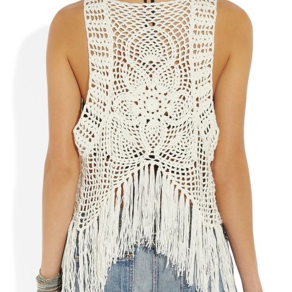 LisaMaree Jackets & Blazers - Crochet white vest